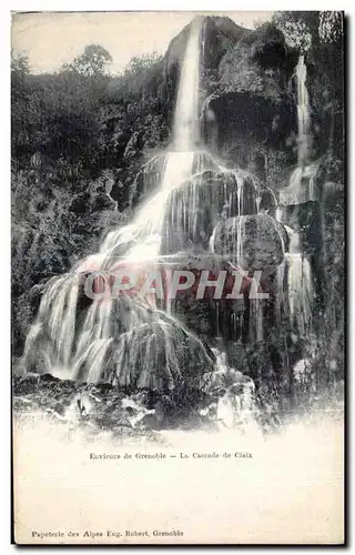 Ansichtskarte AK Environs de Grenoble La Cascade de Claix