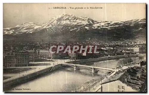 Ansichtskarte AK Grenoble Vue Generale et le Moucherotte