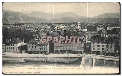 Ansichtskarte AK Grenoble Vue Generale et le Massif de Taillefer au Loin l Obion