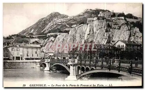 Cartes postales Grenoble Le Pont de la Porte de France et les Forts