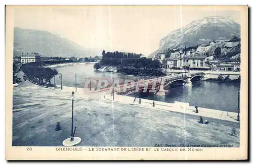 Cartes postales Grenoble Le Tournant De L Isere et Le Casque De Neron