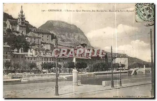 Ansichtskarte AK Les Belles Alpes Francaises Grenoble au Quai Perriere Ste Marie d en Haut et le Saint Eynard