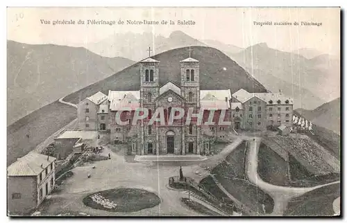 Cartes postales Vue generale du Pelerinage de Notre Dame de la Salette