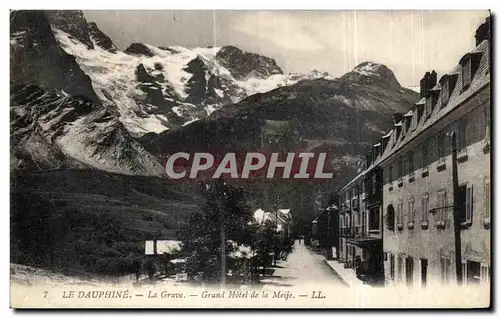 Cartes postales La Dauphine La Grave Grand Hotel de la Meije