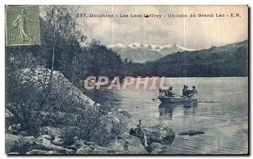 Ansichtskarte AK Dauphine Les Lacs Laffrey Un coin du Grand Lac