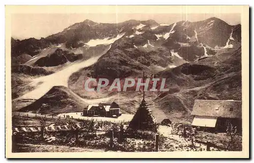 Ansichtskarte AK Dauphine Col du Lautaret le Chalet et le Combeynot