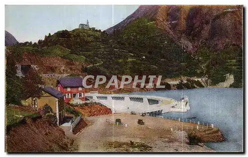 Ansichtskarte AK L Oisnas Le barrage du chambon et I Eglise du Mizoen