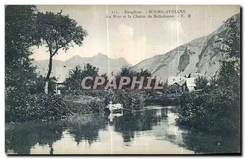 Cartes postales Dauphine Bourg d Oisans La Rive et la Chaine de Belledonne