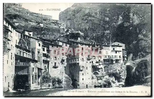 Cartes postales Dauphine Pont en Royans Maisons suspendues au dessus de la Bourne