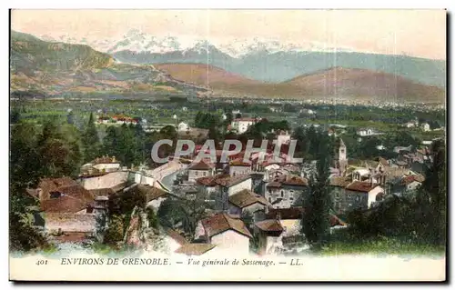 Cartes postales Environs De Grenbole Vue generale de Sassenage