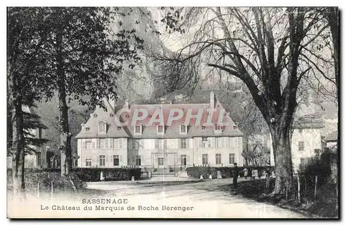 Cartes postales Sassenage Le Chateu de Marquis de Roche Berenger