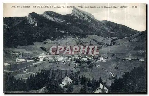 Ansichtskarte AK Dauphine St Pierre de Chartreuse Vue generale et le Grand Som