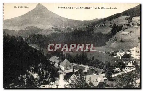 Cartes postales Dauphine St Pierre de Chartreuse et le Chamechaude