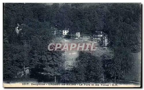 Cartes postales Dauphine Uriage les Bains Le Parc et les Villes