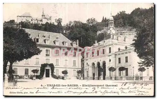 Cartes postales Uriage les Bains Establissement thermal