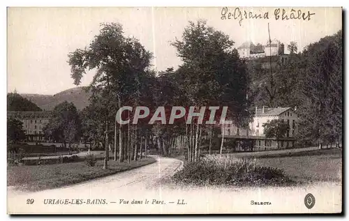 Cartes postales Uriage les Bains Vue dans le Parc