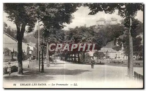 Cartes postales Uriage Les Bains Les Promenades