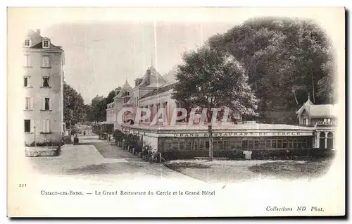 Cartes postales Uriage Les Bains Le Grand Restaurant du Cercle et le Grand Hotel