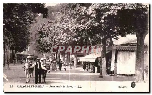 Ansichtskarte AK Uriage Les Bains Promenade du Parc Ane Donkey