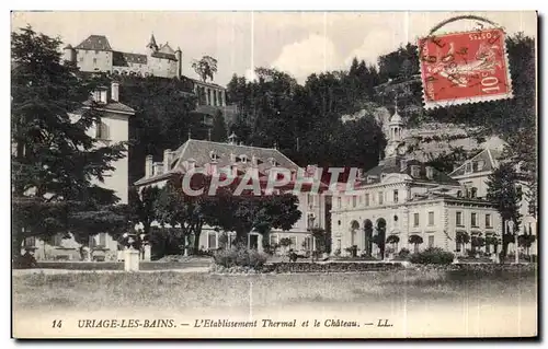 Cartes postales Uriage les Bains L Etablissement Thermal et le Chateau