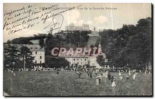 Cartes postales Uriage Les Bains Vue de la Grande Pelouse