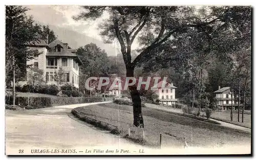 Cartes postales Uriage Les Bains Les Villas dans le Parc