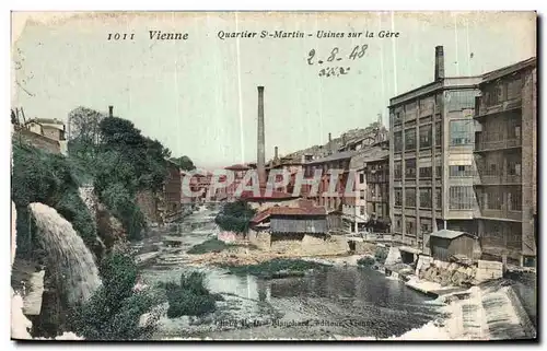 Cartes postales Vienne Quartier St Martin Usines sur la Gere