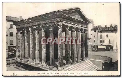 Ansichtskarte AK Vienne Le Temple D Auguste et De Livie