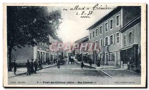 Cartes postales Pont de Cheruy Rue Centrale