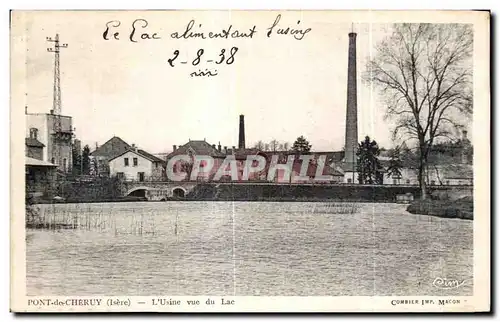 Ansichtskarte AK Pont de Cheruy L Usine vue du Lac