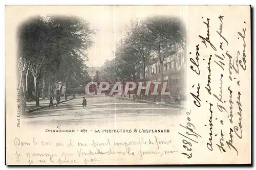 Cartes postales Draguignan La Prefecture L esplanade