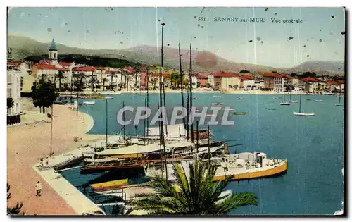 Cartes postales sanary sur Mer Vue Generale Bateaux