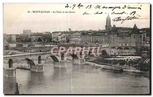 Cartes postales Montauban Le Pont et les Quais