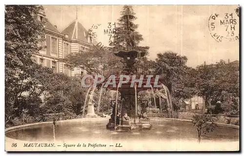 Cartes postales Mautaban Montauban Square de la Prefecture
