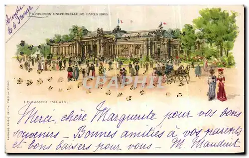 Cartes postales Exposition Universelle de Paris 1900 Le grand palais