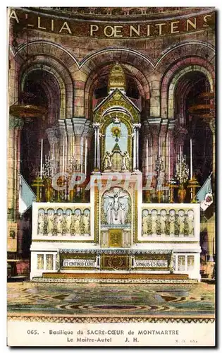 Cartes postales Basilique du Sacre Coeur de Montmartre Le Maitre Autel