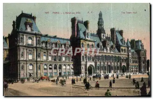 Cartes postales Paris L Hotel de Ville The Town Hail