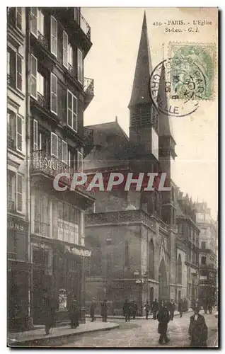 Cartes postales Paris L Eglise St Leu