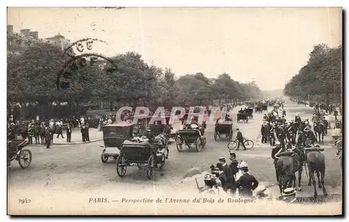 Cartes postales Paris Perspective de I Avenue du Bois de Boulogne