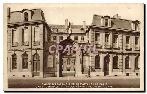 Cartes postales Caisse D Epargne de prevoyance de paris Caisse centrale