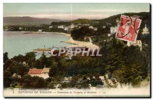 Cartes postales Environs De Toulon Panorama de Tamaris et Manteau