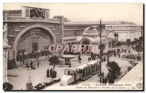 Ansichtskarte AK Lyon Exposition Internationale 1914 Avenue de Marseille et Pavillon de la Soierie