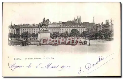 Cartes postales Lyon La Place Bellecour