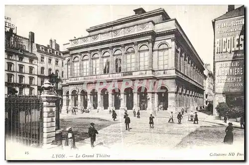 Cartes postales Lyon La Grand theatre Ricqles