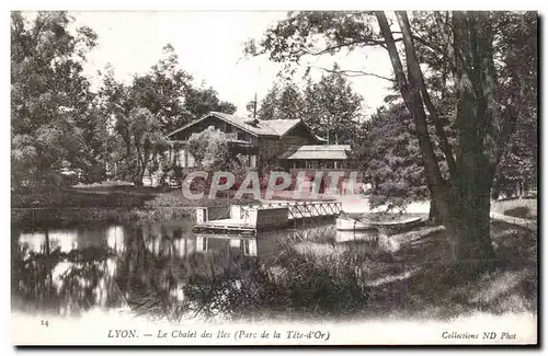 Cartes postales Lyon Le Chalet des Iles Parc de la Tete d or