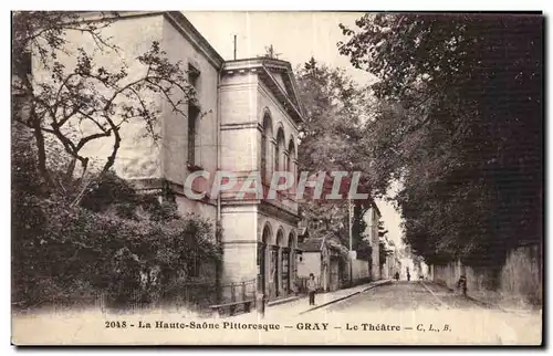 Ansichtskarte AK La Haute Saone Pittoresque Gray Le Theatre