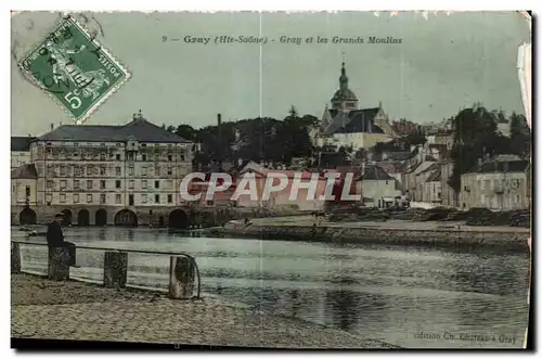 Ansichtskarte AK Gray (Hte Saone) Gray et les Grands Moulins