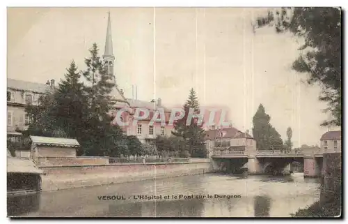 Ansichtskarte AK Vesoul L Hopital et le Pont sur le Durgeon