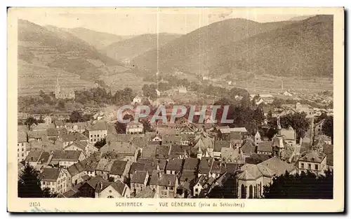 Cartes postales Schirmeck Vue Generale (prise du Schlussberg)