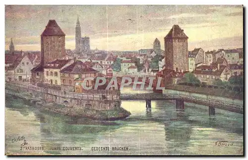 Cartes postales Strasbourg Couverts Gedeckte Brucken